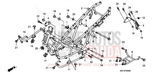 CARROSSERIE DE CHASSIS FJS400D8 de 2008